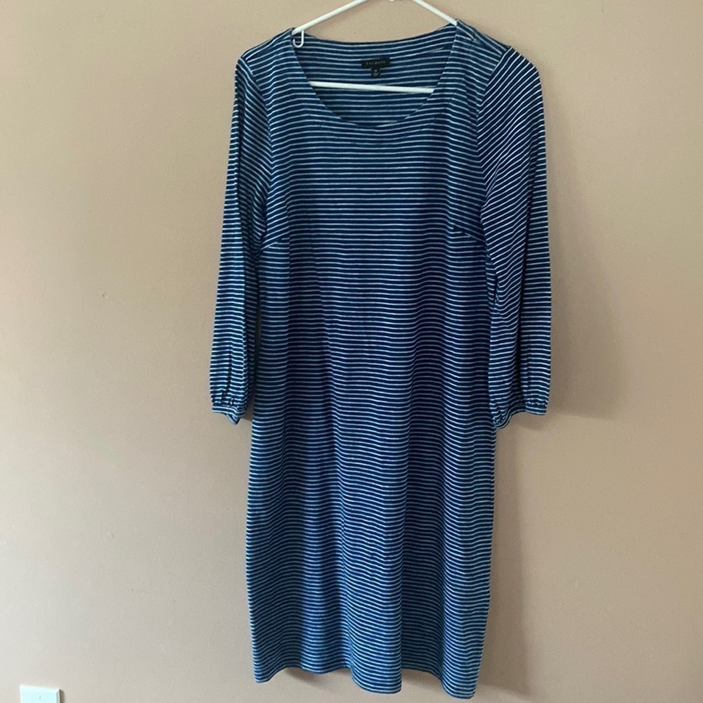 Cotton striped Talbots dress